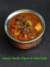 Kasuri Methi, Rajma & Aloo Sabji