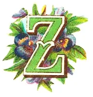 Glanzbild Buchstabe Z