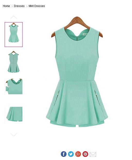Green And White Dress - Online Dress Shopping Sale