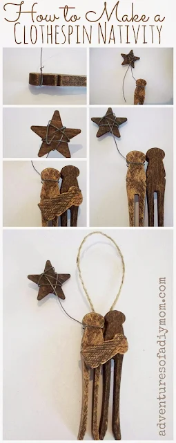 How to Make a Clothespin Nativity Ornament