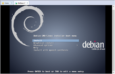 Tampilan Debian