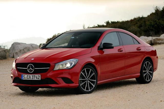 Red Mercedes-Benz Cla