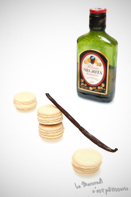 Macarons rhum vanille