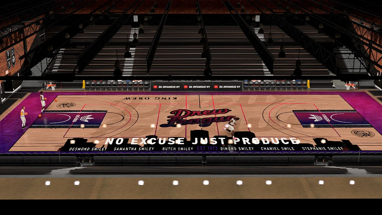 NBA 2K22 Drew League court