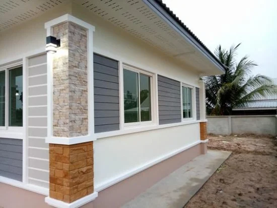 contoh model dinding depan rumah minimalis