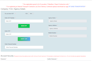 Bank Details Capture Procedure For Sand AP Online Booking