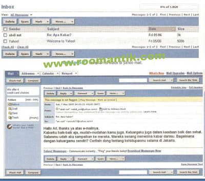 inbox atau kotak masuk yahoo