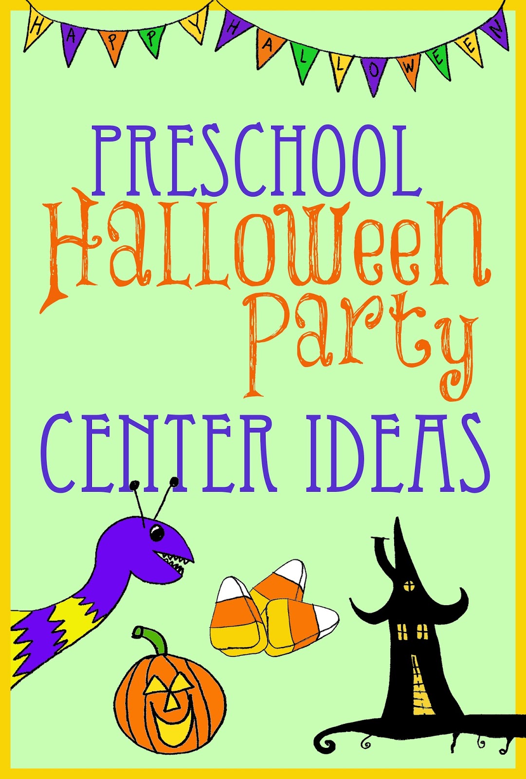  Halloween  Party Center Ideas  for Preschool  Kindergarten 