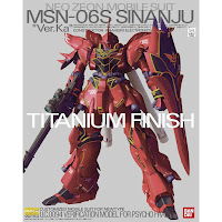 Bandai MG 1/100 Sinanju Ver Ka Titanium Finish English Manual & Color Guide