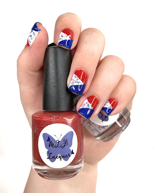 4th of July Nail Art 25 Sweetpeas