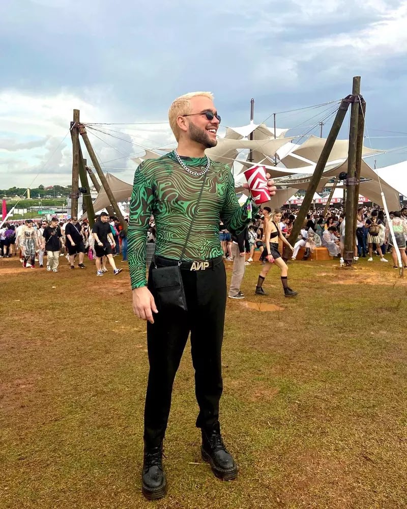 Look Masculino Estiloso para festival Lollapalooza 2023