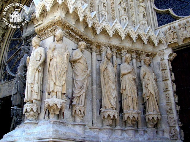 REIMS (51) - Cathédrale Notre-Dame (Extérieur - Façade occidentale)