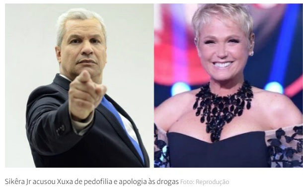  Xuxa apresenta nova denúncia contra Sikêra Jr. por difamação