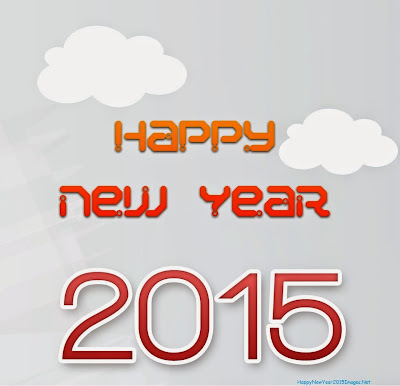 Happy New Year 2015 With Clouds