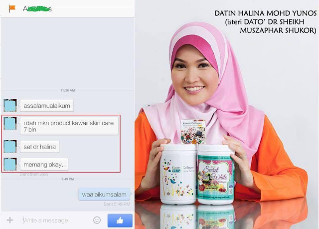 Secret skin white kawaii collagen / zofea bust up / skincare dr.halina murah