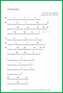 chord lagu tentang kita kla project