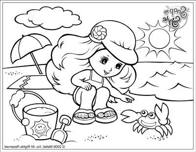 beach coloring pages