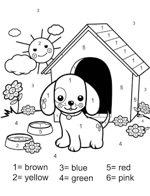 Color by Number Worksheets coloring pages