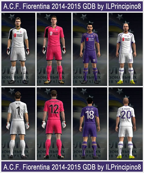 Update PES 2013 A.C.F. Fiorentina 2015 Kits