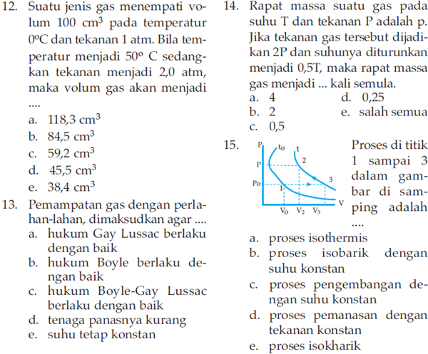 Soal Latihan Teori Kiik Gas Pengertian
