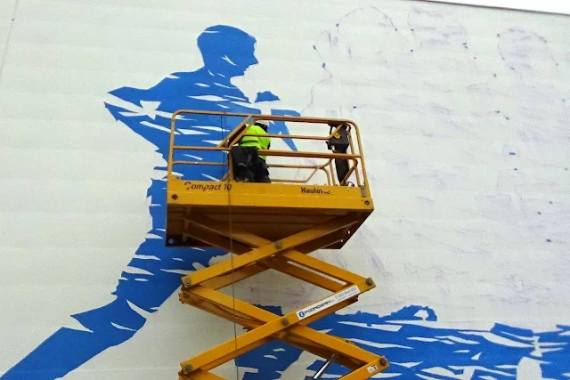 Mural o tematyce sportowej