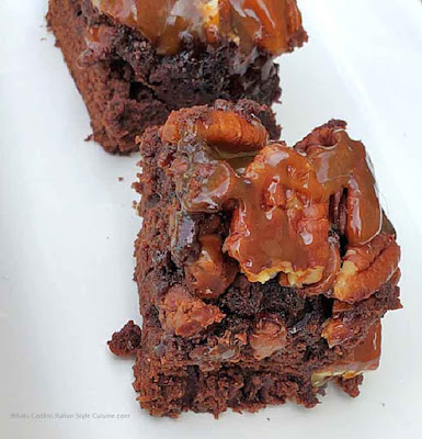 Turtle Cake Mix Brownies