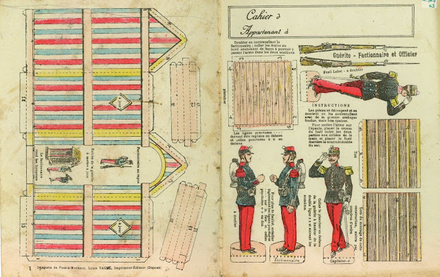 Série Quand tu seras soldat !, Papeteries de Clairefontaine, 1895 (collection musée)