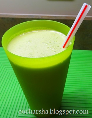 Spinach Banana Milk shake (9)