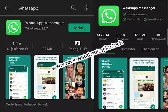 cara update whatsapp di android dan iphone
