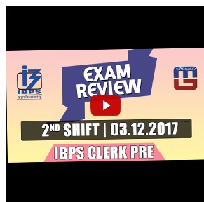 Exam Review with Cut Off | IBPS Clerk Pre 2017 | 3rd Dec - 2nd Shift