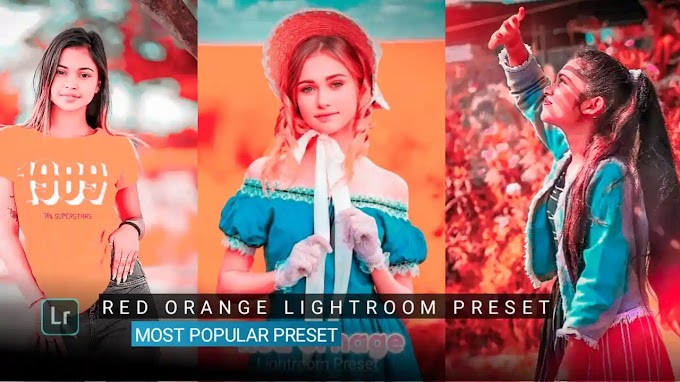 Download Red orange Lightroom preset