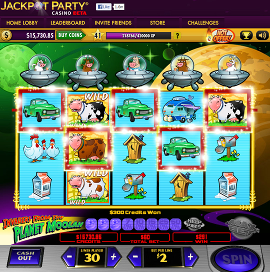 Juego de Casino Invaders From The Planet Moolah