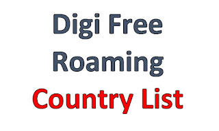 Digi Free Roaming Country List