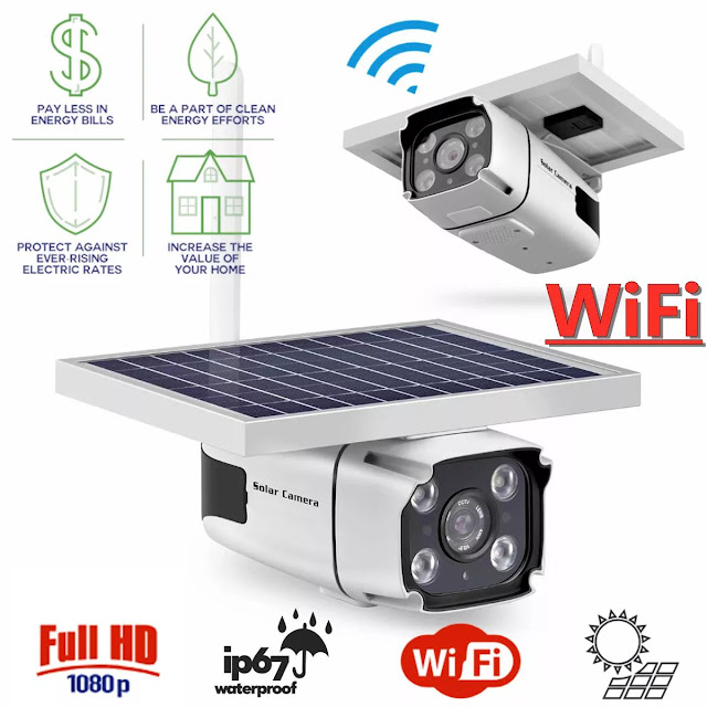 4G Solar IP Camera with Built-in Battery Wireless Outdoor Security CCTV Camera