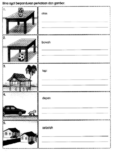 Bahasa Malaysia Tahun 3: Kata Arah