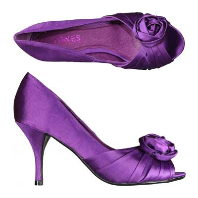 Purple wedding shoes