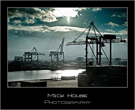 Cranes in Dublin Harbour, Ireland