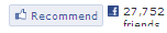 standard like button recommend