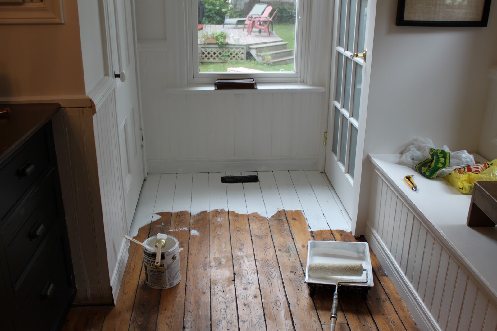 Painting wood floors