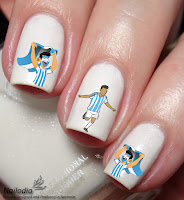 Uñas inspiradas en Argentina Campeón Mundial 2022