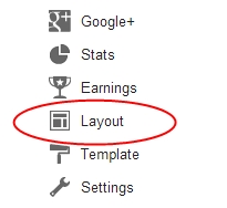 Chose Layout option from right sidebar