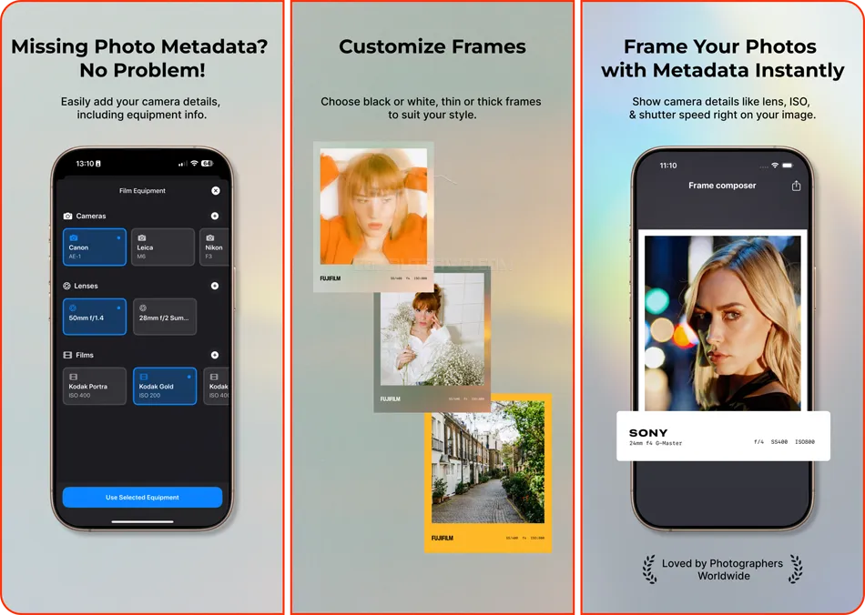 تطبيق EXIFrame