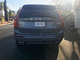 Rear view of 2020 Volvo XC90 T6 R-Design