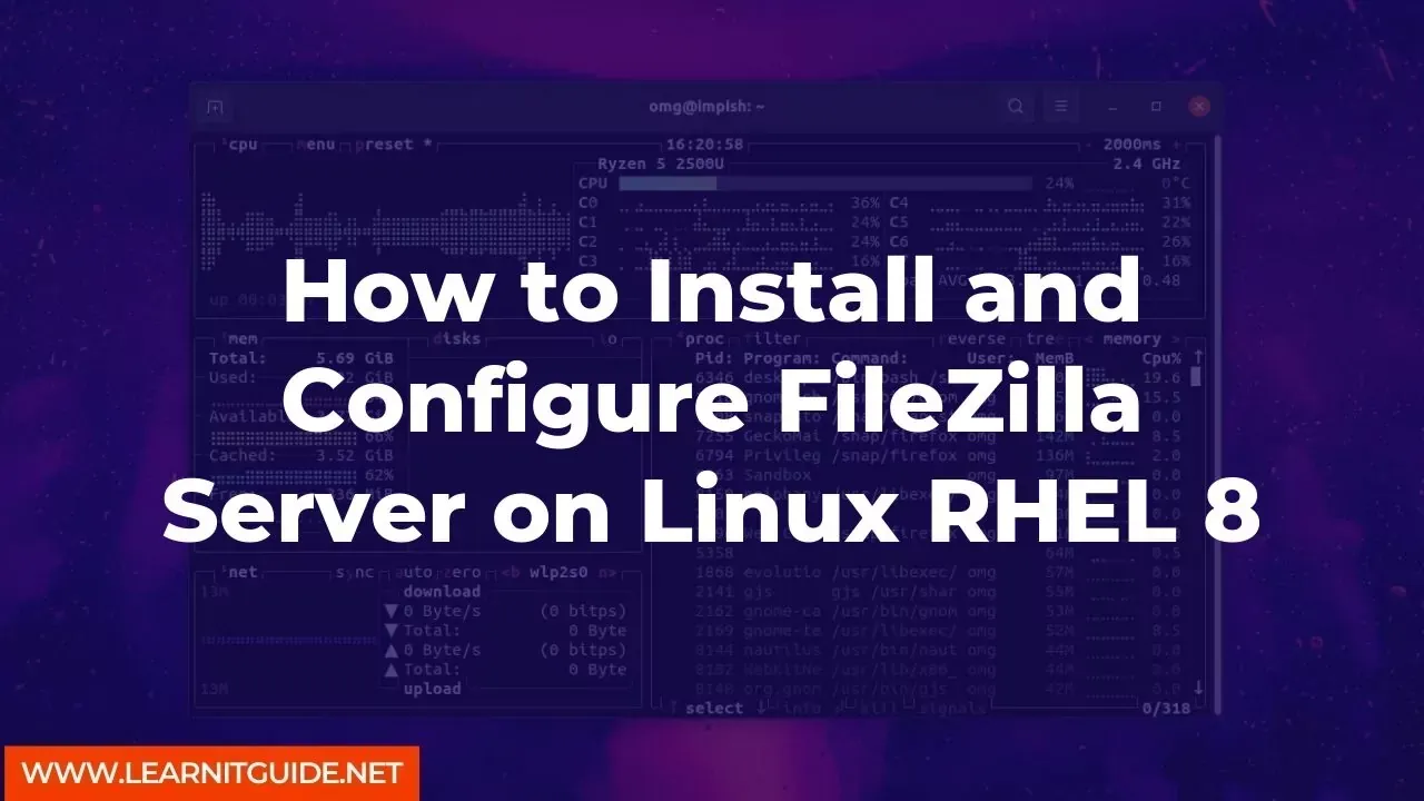 How to Install and Configure FileZilla Server on Linux RHEL 8