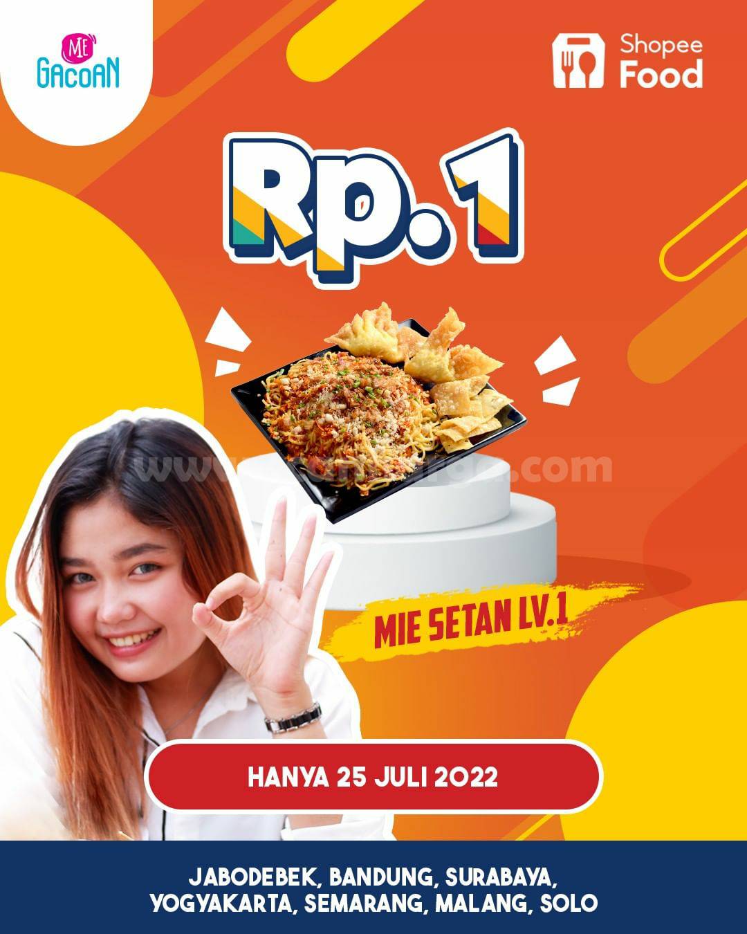 Promo Mie Gacoan Rp.1 - Harga Spesial Mie Setan Level 1 Hanya 1 Rupiah!