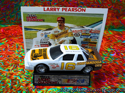 Larry Pearson #16 Racing Champions 1/64 NASCAR diecast blog David #21 