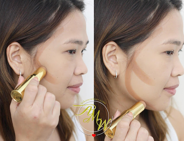 a photo on how to use Benefit Hoola Quickie Contour Stick Review