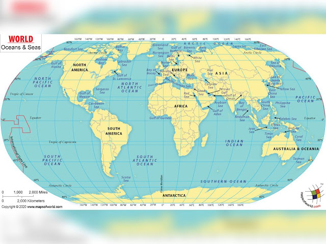 Map Of The World Oceans