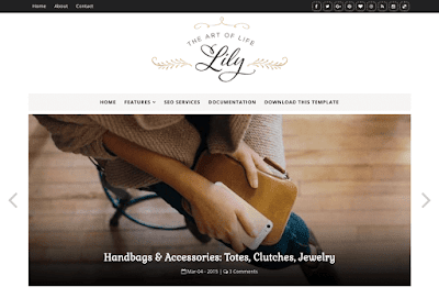 Lily Blogger Template