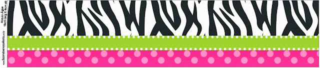 Zebra and Pink Free Printable Candy Bar Labels.